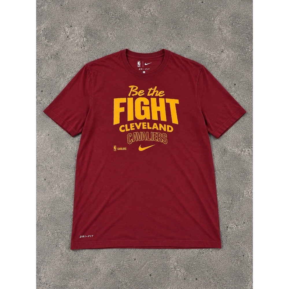 Nike Dri-FIT Cleveland Cavaliers NBA "Be the Fight" Red Shirt Size L
